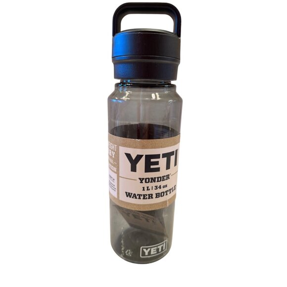 Yonder 1 Liter 34 oz Water Bottle Charcoal NWT Lightweight Carry - Picture 1 of 7